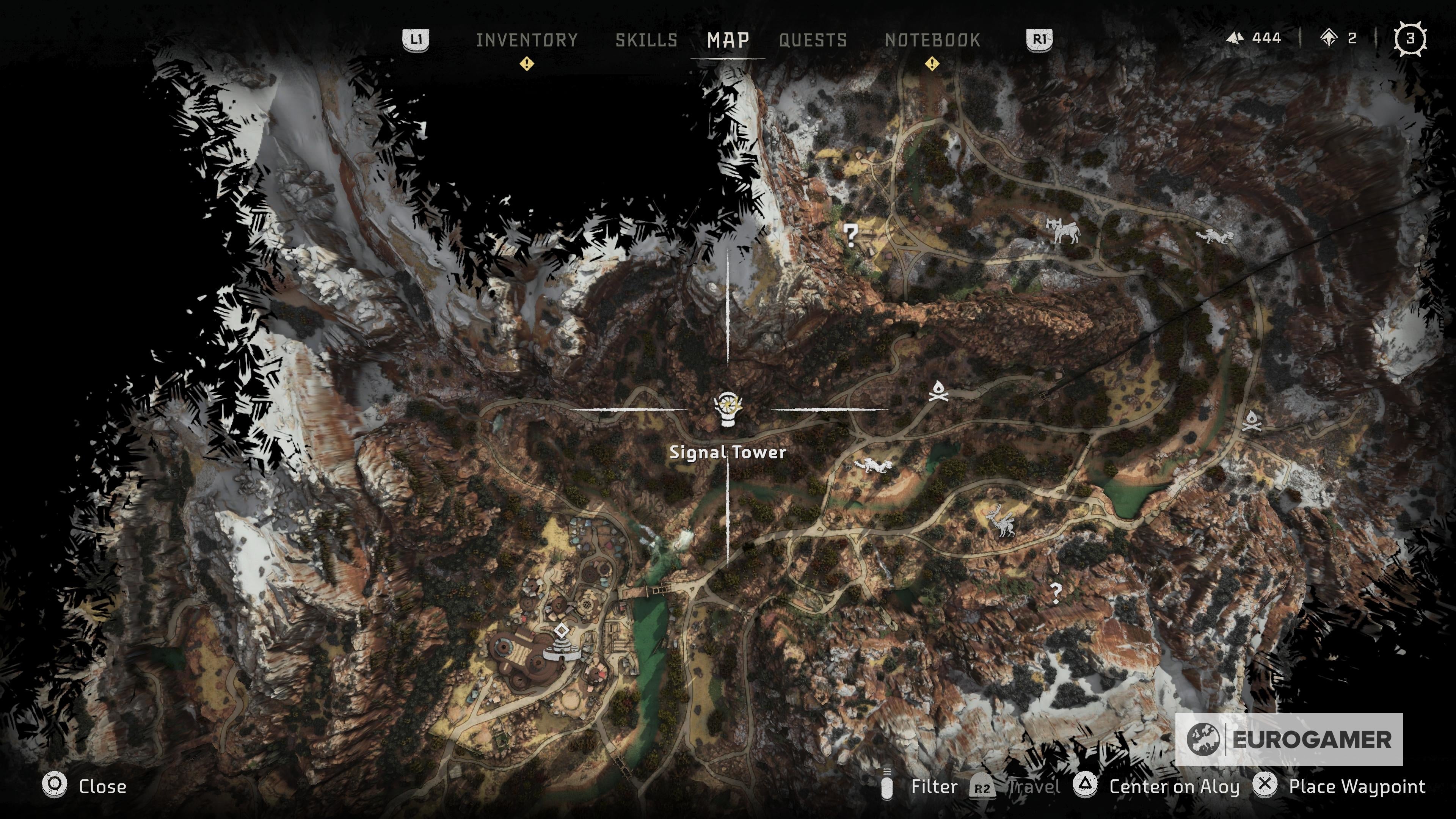 Horizon Forbidden West Signal Tower and Signal Lens locations Where to